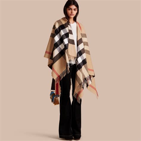 monogrammed burberry poncho|burberry poncho shawl pockets.